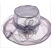 Elegant  Wide Brim Kentucky Derby Sun Hat Lady Wedding Tea Party Church Cap  eb-02186916